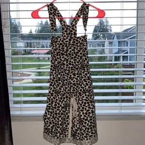 Leopard Cotton Overalls